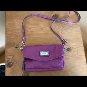 Nine West soft leather crossbody bag- purple